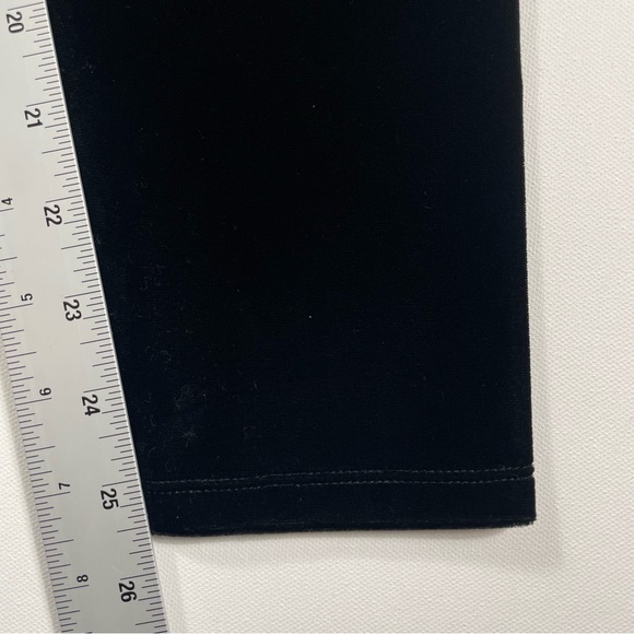 Eileen Fisher Black Velvet Leggings – Petite Medium - Whimsigoth Fall Cozy - Picture 8 of 11